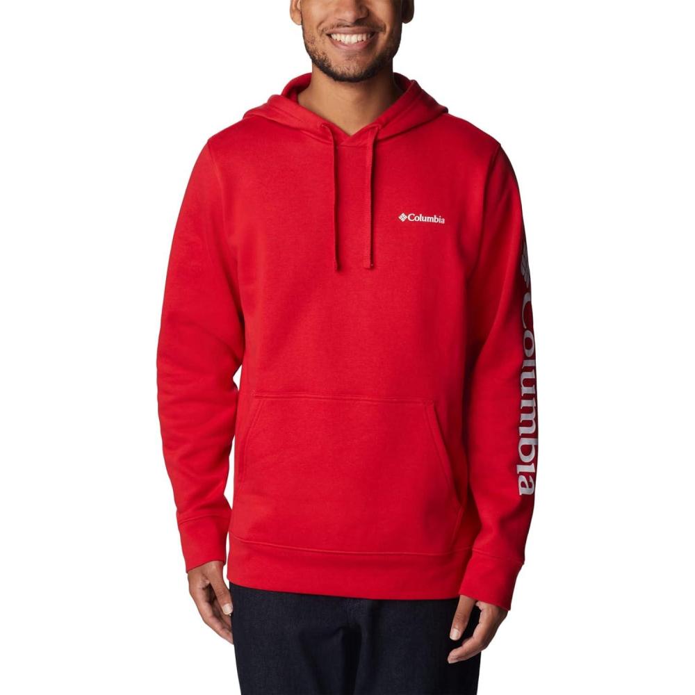 imageColumbia mens Trek HoodieMountain RedCsc Sleeve Logo