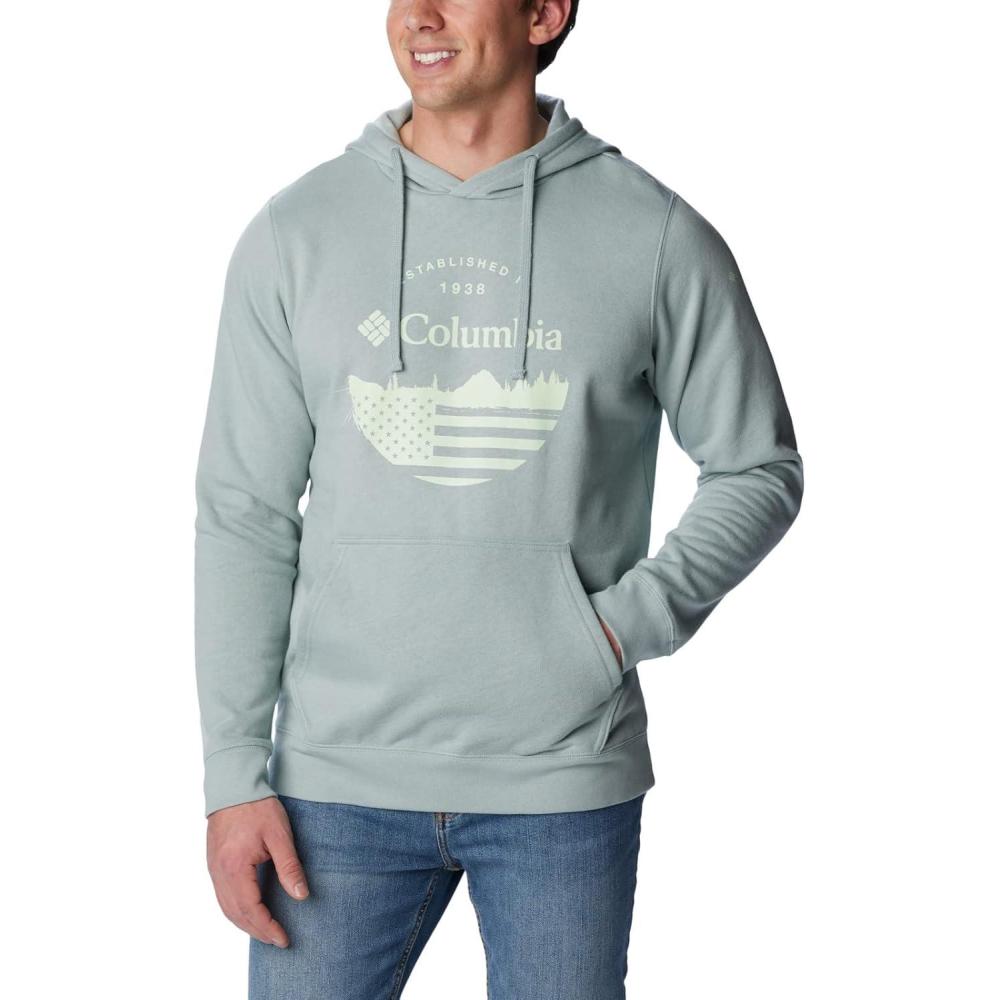 imageColumbia mens Trek HoodieNiagaraFun With Flags Graphic