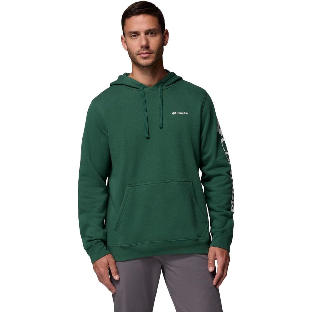 imageColumbia mens Trek HoodieRain ForestCsc Sleeve Logo