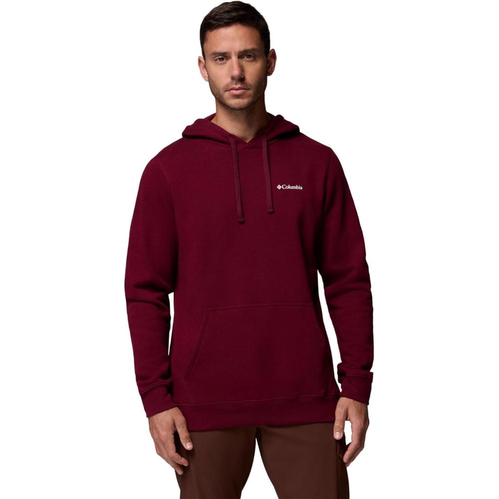 imageColumbia mens Trek HoodieRich WineCsc Sleeve Logo