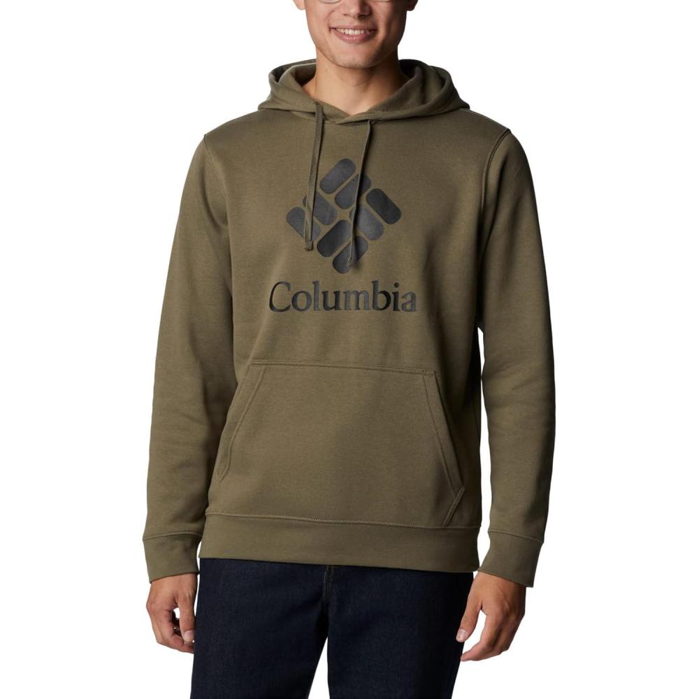 imageColumbia mens Trek HoodieStone GreenCsc Stacked Graphic