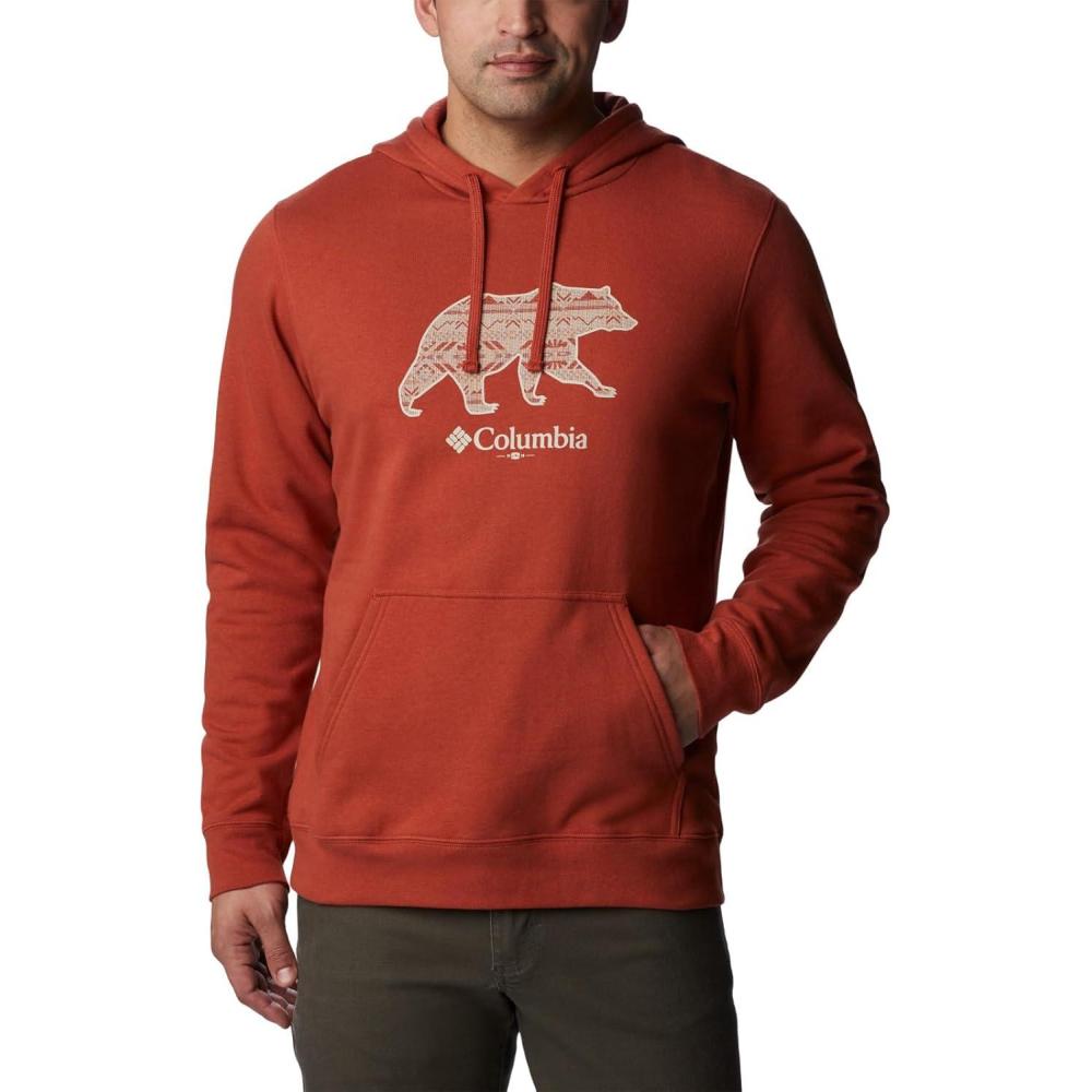imageColumbia mens Trek HoodieWarp Red Bearly Checkered Peaks Graphic