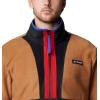 Columbia Men’s Backbowl II Full Zip Fleece, Camel Brown/Black, Medium