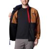 Columbia Men’s Backbowl II Full Zip Fleece, Camel Brown/Black, Medium
