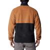 Columbia Men’s Backbowl II Full Zip Fleece, Camel Brown/Black, Medium