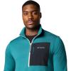 Columbia Men’s Hike Half Zip II(River Blue/Dark Stone/Black)