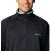 Columbia Men’s PFG Terminal Fleece 1/4 Zip(Black/Gulf Stream)