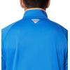Columbia Men’s PFG Terminal Fleece 1/4 Zip(Vivid Blue/Bright Nectar)