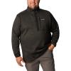 Columbia mens Sweater Weather Half Zip(Black Heather/Black)