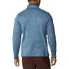 Columbia mens Sweater Weather Half Zip(Bluestone Heather/Shark)