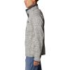 Columbia mens Sweater Weather Half Zip(Chalk Heather/Shark)