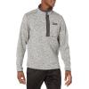 Columbia mens Sweater Weather Half Zip(Chalk/Shark)