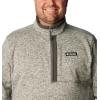 Columbia mens Sweater Weather Half Zip(City Grey Heather/Shark)