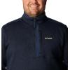 Columbia mens Sweater Weather Half Zip(Collegiate Navy Heather/Collegiate Navy)