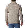Columbia mens Sweater Weather Half Zip(Dark Stone Heather/Stone Green)