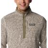 Columbia mens Sweater Weather Half Zip(Dark Stone Heather/Stone Green)