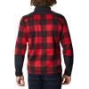 Columbia mens Sweater Weather Half Zip(Mountain Red Buffalo Print/Black)