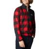 Columbia mens Sweater Weather Half Zip(Mountain Red Buffalo Print/Black)