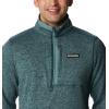 Columbia mens Sweater Weather Half Zip(Night Wave Heather/Metal)