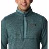 Columbia mens Sweater Weather Half Zip(Night Wave Heather/Metal)