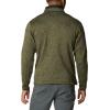 Columbia mens Sweater Weather Half Zip(Olive Green Heather/Black)