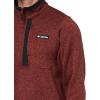 Columbia mens Sweater Weather Half Zip(Spice Heather)