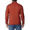 Columbia mens Sweater Weather Half Zip(Warp Red Heather/Shark)