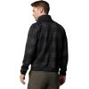 Columbia mens Sweater Weather II Printed Half Zip(Black Buffalo/Check Print/Shark Black)