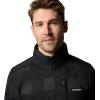 Columbia mens Sweater Weather II Printed Half Zip(Black Buffalo/Check Print/Shark Black)