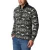 Columbia mens Sweater Weather II Printed Half Zip(Black Checkered Peaks Tonal Print)