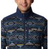Columbia mens Sweater Weather II Printed Half Zip(Collegiate Navy Checkered Peaks Print)