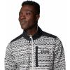 Columbia mens Sweater Weather II Printed Half Zip(Dark Stone Madras Tonal)