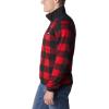 Columbia mens Sweater Weather II Printed Half Zip(Mountain Red Check Print)