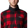 Columbia mens Sweater Weather II Printed Half Zip(Mountain Red/Check Print/Mountain Red Black)