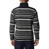 Columbia mens Sweater Weather II Printed Half Zip(Shark Apres Stripe)
