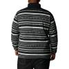 Columbia mens Sweater Weather II Printed Half Zip(Shark Apres Stripe)