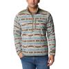 Columbia mens Sweater Weather II Printed Half Zip(Stone Blue Checkered Peaks Print)