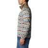 Columbia mens Sweater Weather II Printed Half Zip(Stone Blue Checkered Peaks Print)