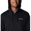 Columbia mens Trek Full Zip Hoodie(2024 Black/Csc Sleeve Logo)