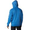 Columbia mens Trek Full Zip Hoodie(Bright Indigo Heather/Csc Sleeve Logo)