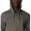 Columbia mens Trek Full Zip Hoodie(Charcoal Heather/Csc Sleeve Logo)