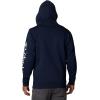 Columbia mens Trek Full Zip Hoodie(Collegiate Navy/Csc Sleeve Logo)