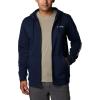 Columbia mens Trek Full Zip Hoodie(Collegiate Navy/Csc Sleeve Logo)