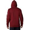 Columbia mens Trek Full Zip Hoodie(Red Jasper)