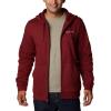 Columbia mens Trek Full Zip Hoodie(Red Jasper)