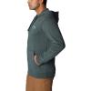 Columbia mens Trek Full Zip Hoodie(Spruce Heather/Arched Brand Logo)