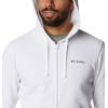 Columbia mens Trek Full Zip Hoodie(White-white)