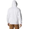 Columbia mens Trek Full Zip Hoodie(White-white)