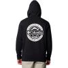 Columbia mens Trek Hoodie(Black/Button Badge)