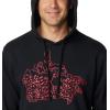 Columbia mens Trek Hoodie(Black/Canada Treescape)